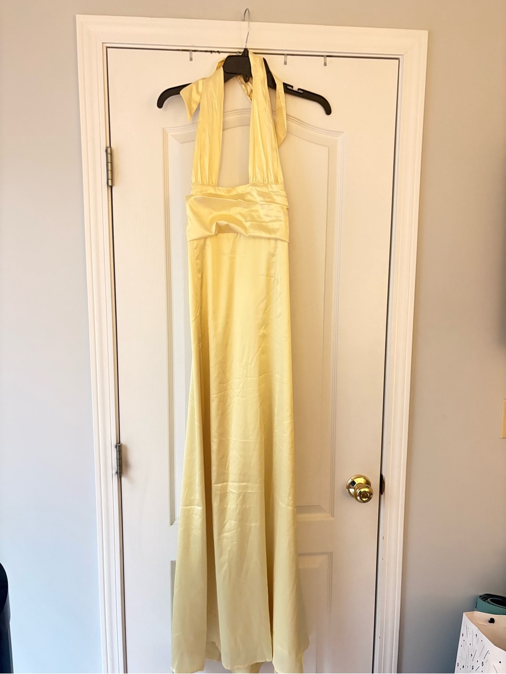 Peppermayo Yellow Halter Maxi Dress